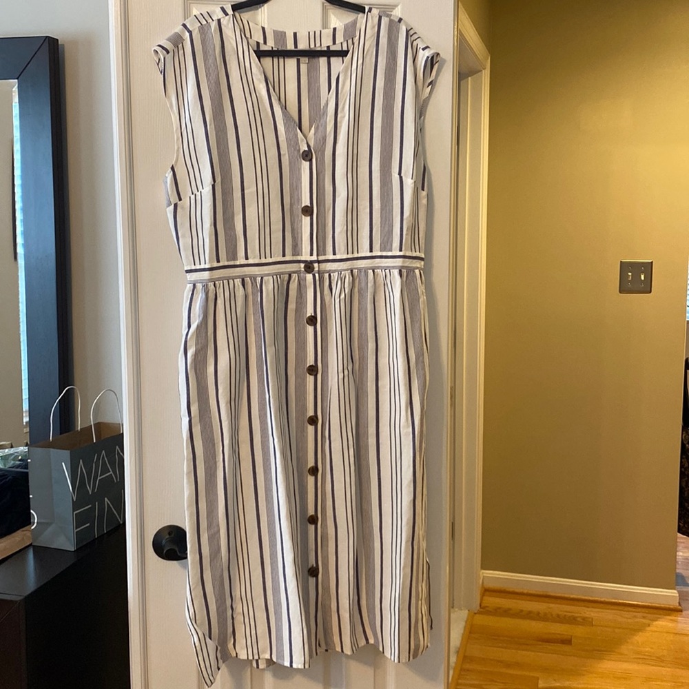 Loft lined midi dress